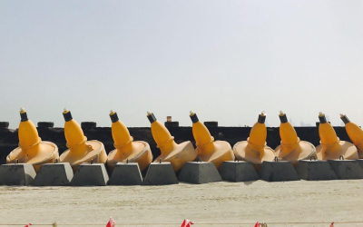 Assembly and deployment of Sealite SL-B 1500 Buoys