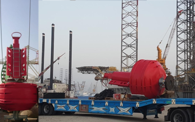 Supply commissioning and deployment of Sealite Trident-2600 Ocean Buoy
